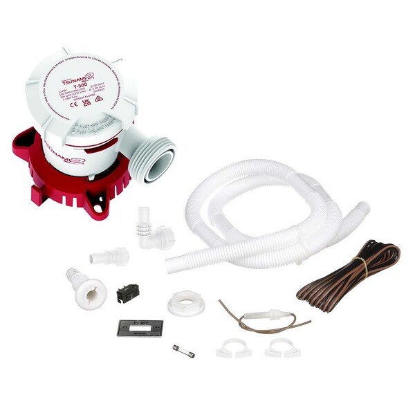 Attwood Tsunami MK2 T500 Manual Bilge Pump w/Installation Kit - 500 GPH & 12V 5614-7 - main
